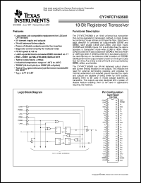 CY74FCT163500APVCT Datasheet