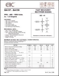BA158 Datasheet