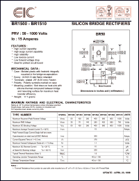 BR1504 Datasheet