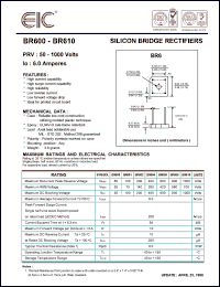 BR600 Datasheet