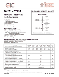 BY251 Datasheet
