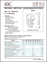 RBV1504D Datasheet