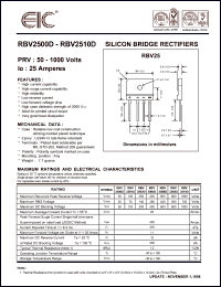 RBV2510D Datasheet