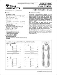 CY74FCT162244ATPAC Datasheet