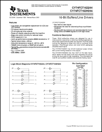 CY74FCT163244CPACT Datasheet