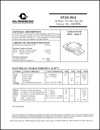 0510-50A Datasheet