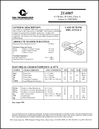 23A005 Datasheet