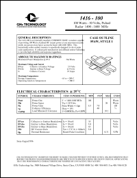 1416-100 Datasheet