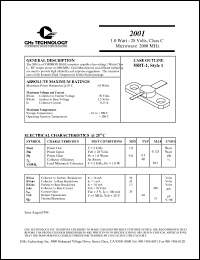 2001 Datasheet