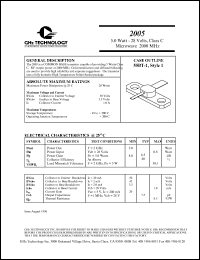 2005 Datasheet