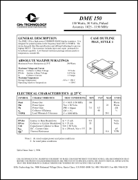 DME150 Datasheet