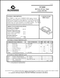 TCS800 Datasheet