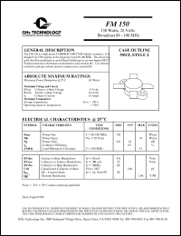 FM150 Datasheet
