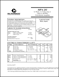 MPA201 Datasheet