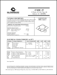 UMIL25 Datasheet