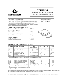 UTV8100B Datasheet