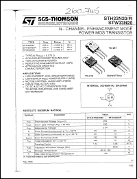 STH33N20 Datasheet