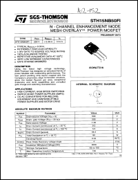 STH15NB50FI Datasheet