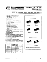 ST62E20F1/SWD Datasheet