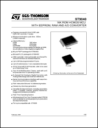 ST9040-KIT/UK Datasheet