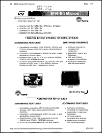 ST6240-KIT/UK Datasheet
