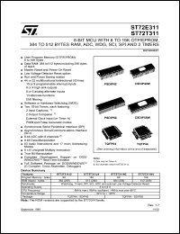 ST72E311J4D0S Datasheet
