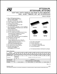 ST72C124J4T6 Datasheet