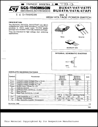 BUV47A Datasheet