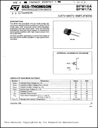BFW16A Datasheet