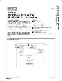 FM93C56ALM8 Datasheet