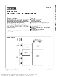 NMC27C16BQ200 Datasheet