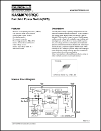 KA5M0765RQCTU Datasheet