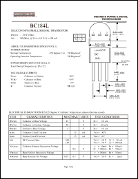BC184L Datasheet