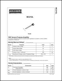 BC212L Datasheet