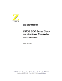Z85C3010PSC Datasheet