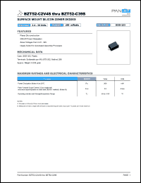 BZT52C3V9 Datasheet