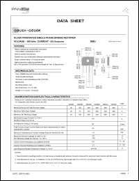GBU6K Datasheet