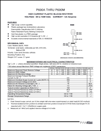 P600D Datasheet