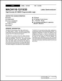 MACH110-15JC Datasheet