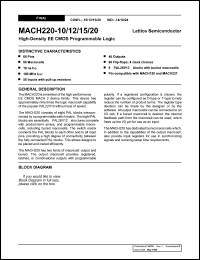 MACH220-10JC Datasheet