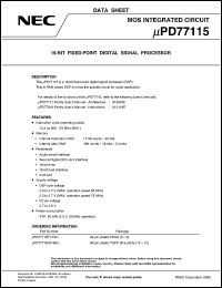 uPD77115GK-9EU Datasheet