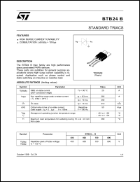 BTB24-700B Datasheet