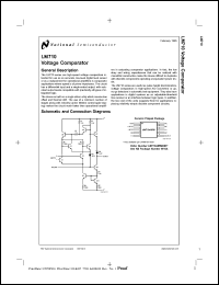 LM710AMH/883 Datasheet