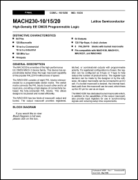 MACH230-10JC Datasheet