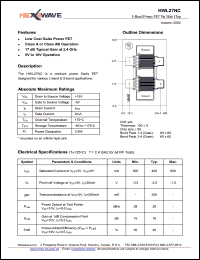 HWL26NC Datasheet