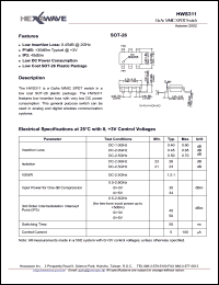 HWS311 Datasheet