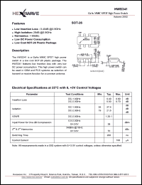 HWS341 Datasheet