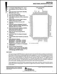 MSP430P337IPJM Datasheet