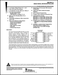 MSP430P112IDW Datasheet