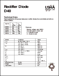 D40/04 Datasheet